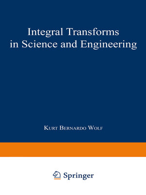 cover image of Integral Transforms in Science and Engineering